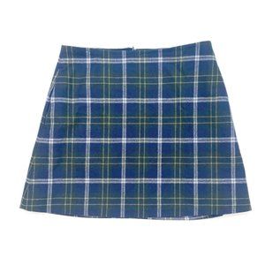 Wilfred Classic Check A-Line Mini Skirt